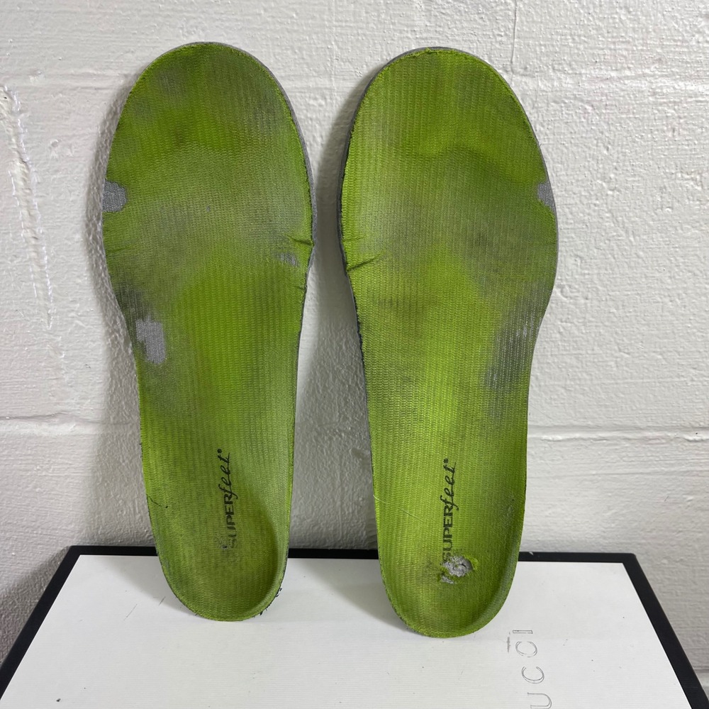 Superfeet Green Insoles All Purpose Arch Support Men's Size 11.5-13‎